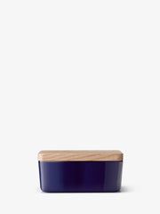 LSA - Collective - Butter Dish with Ash Wood Lid - Cobalt