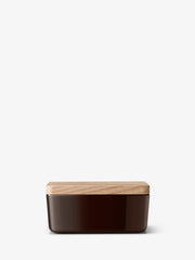 LSA - Collective - Butter Dish with Ash Wood Lid - Mocha