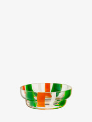 LSA - Folk - Bowl - Green / Orange / White | Ø15 cm