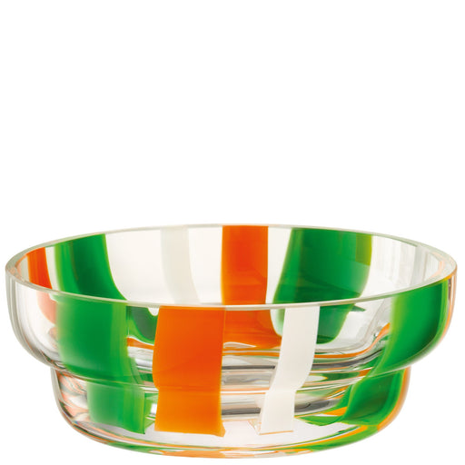 LSA - Folk Bowl Ø15cm Green/Orange/White Home & Kitchen