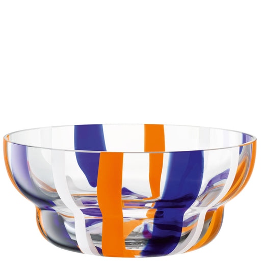 LSA - Folk Bowl Ø24cm Blue/Orange/White Home & Kitchen