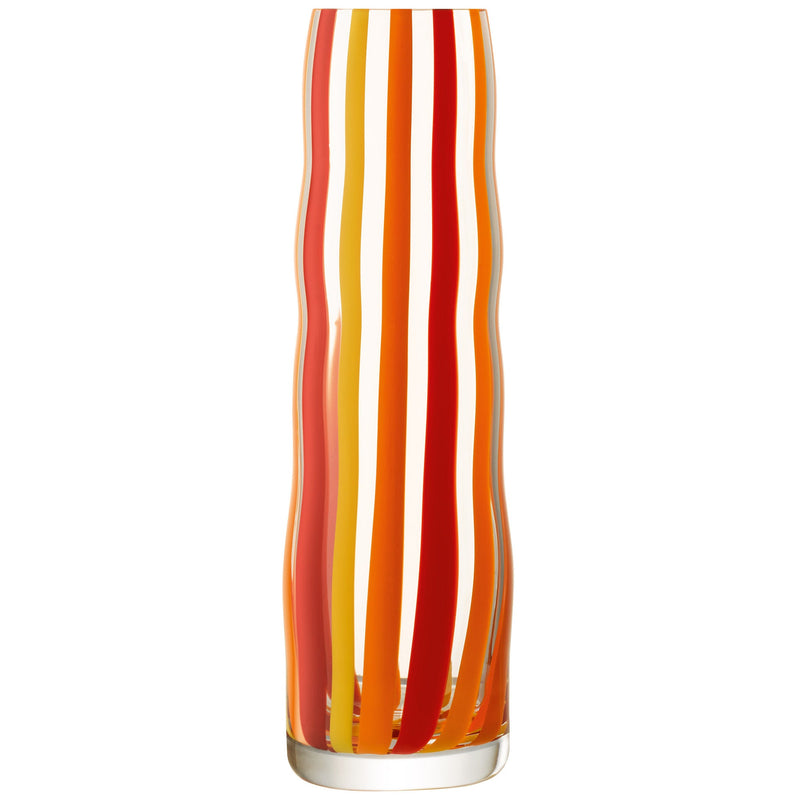 LSA - Folk Vase H31.5cm Orange/Red/Yellow Home & Kitchen