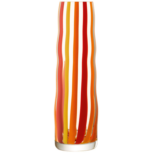 LSA - Folk Vase H31.5cm Orange/Red/Yellow Home & Kitchen