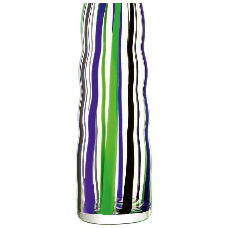 LSA - Folk Vase H42cm Black/Blue/Green Home & Kitchen