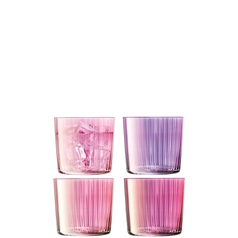 LSA - Gems Tumbler 310ml Assorted Garnet x 4 Home & Kitchen