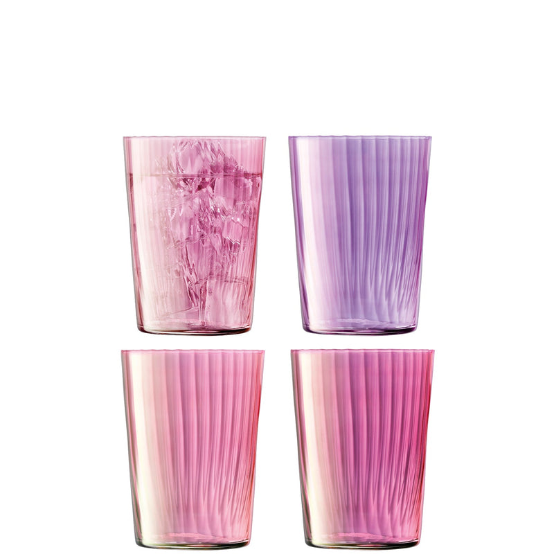 LSA - Gems Tumbler 560ml Assorted Garnet x 4 Home & Kitchen