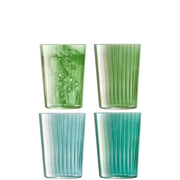 LSA - Gems Tumbler 560ml Assorted Jade x 4 Home & Kitchen