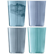 LSA - Gems Tumbler 560ml Assorted Sapphire x 4 Home & Kitchen