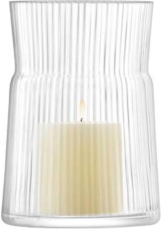LSA - Gio Line Lantern/Vase H29cm Clear Home & Kitchen