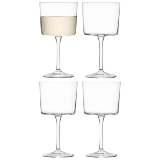 LSA - Gio Wine Glass 250ml Clear x 4 Home & Kitchen