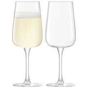LSA International - Arc Champagne Flute Clear x 2 Home & Kitchen