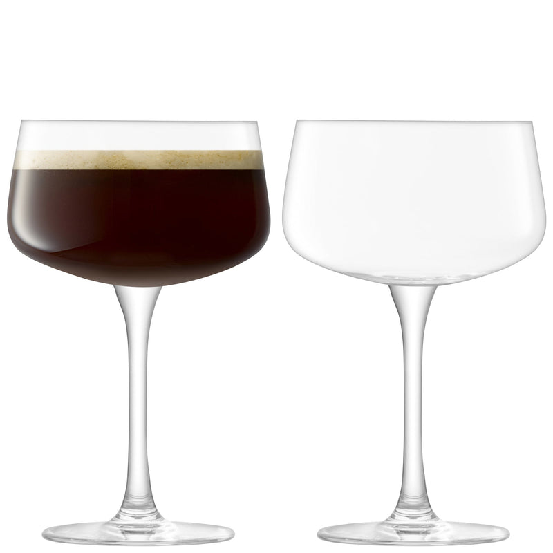 LSA International - Arc Cocktail Saucer Clear x 2 Home & Kitchen