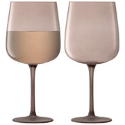 LSA International - Arc Contrast Wine Glass Earth x 2 Home & Kitchen