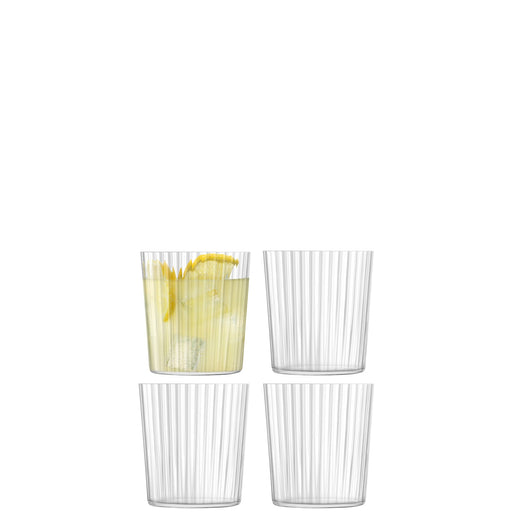 LSA International - Gio Line Tumbler 390ml Line x 4 Home & Kitchen