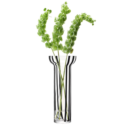 LSA International - Stripe Vase H42cm Black Home & Kitchen