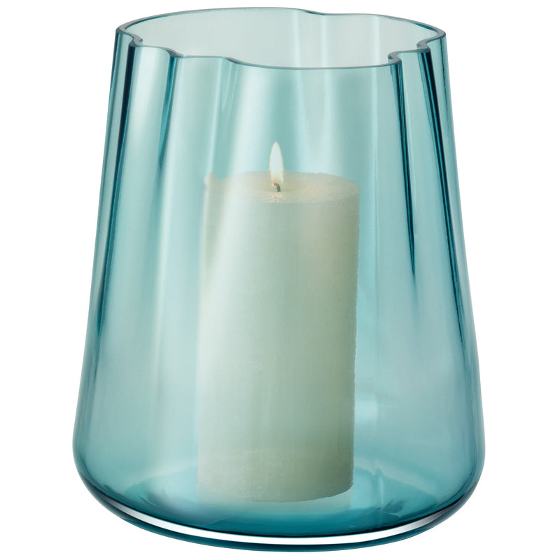LSA - Lagoon Vase/Lantern H24cm Sea Green Home & Kitchen