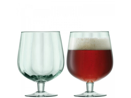 LSA - Mia Craft Beer Glass 750ml recycled part optic x 2 Home & Kitchen