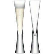 LSA - Moya Champagne Flute 170ml Clear x 2 Home & Kitchen