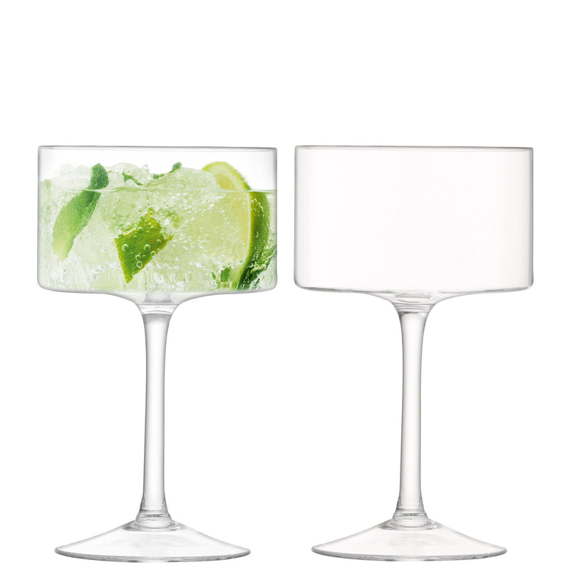 LSA - Otis Champagne/Cocktail Glass 280ml Clear x 2 Home & Kitchen