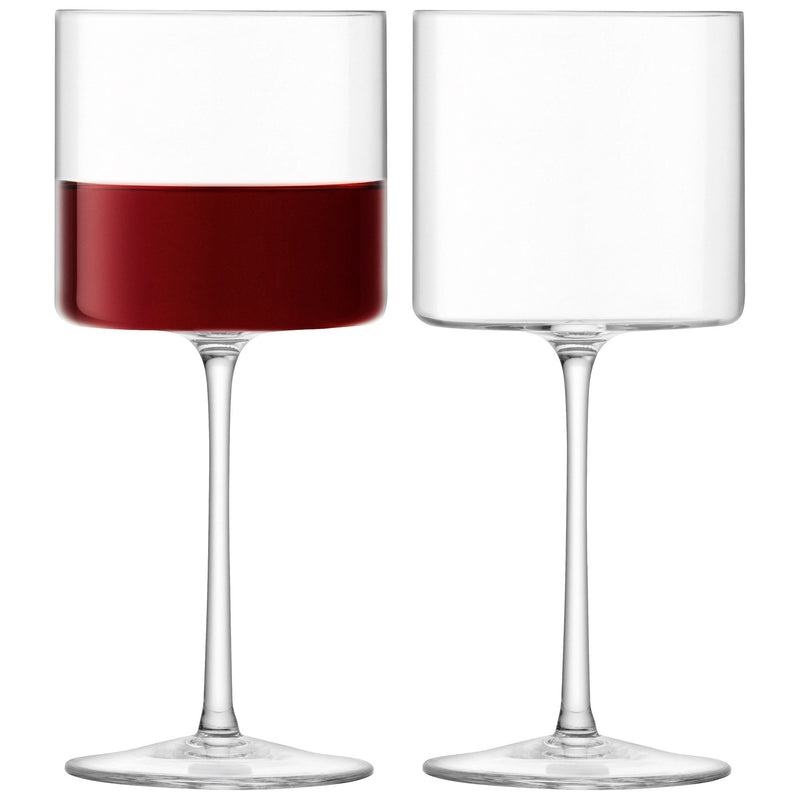 LSA - Otis Red Wine Glass 310ml Clear x 2 Home & Kitchen