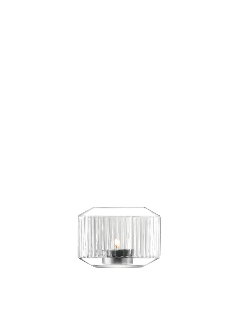 LSA - Rotunda Tealight Holder/Vase H7cm Clear Home & Kitchen