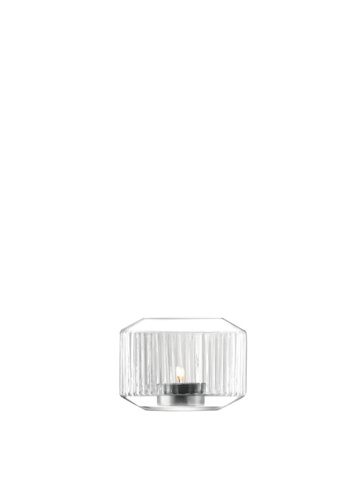 LSA - Rotunda Tealight Holder/Vase H7cm Clear Home & Kitchen