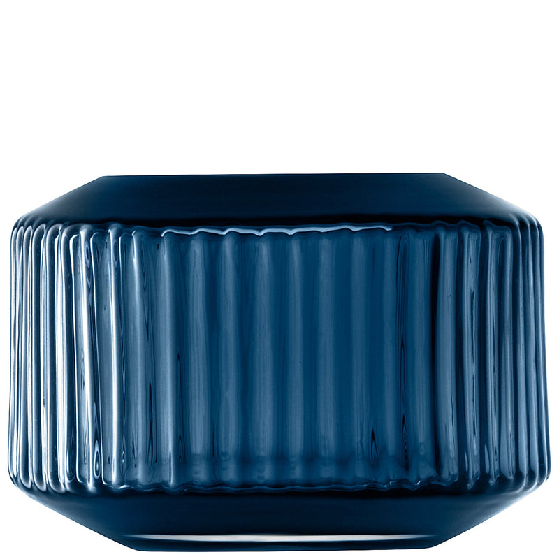 LSA - Rotunda Tealight Holder/Vase H7cm Sapphire Home & Kitchen