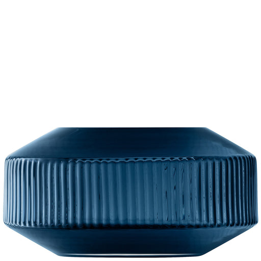 LSA - Rotunda Wide Vase H14cm Sapphire Home & Kitchen