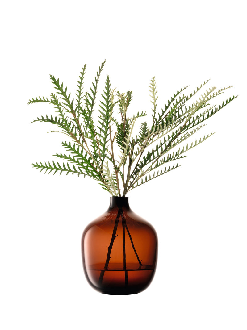 LSA - Vessel Vase H18cm Peat Brown Home & Kitchen