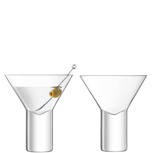 LSA - Vodka Cocktail Glass 240ml Clear x 2 Home & Kitchen