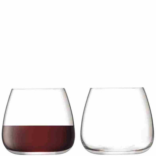 LSA - Wine Culture Stemless Wine Glass 385ml x 2 Home & Kitchen