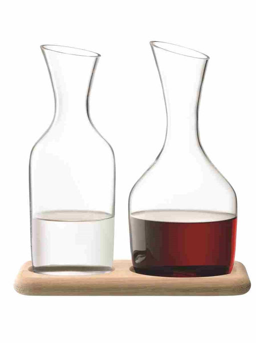 LSA - Wine Water & Wine Carafe St & Oak 1.2L/1.4L Clr Home & Kitchen