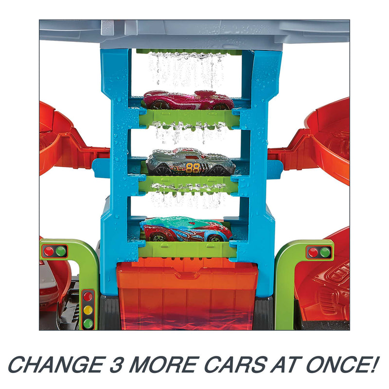 Hot Wheels - City Mega Tower Car Wash Playset - Product detail or play view 3