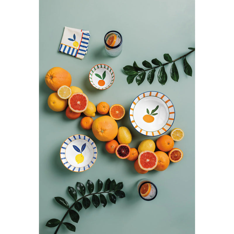 Jubilee - Bowl Stamped 8in Citrus Burst
