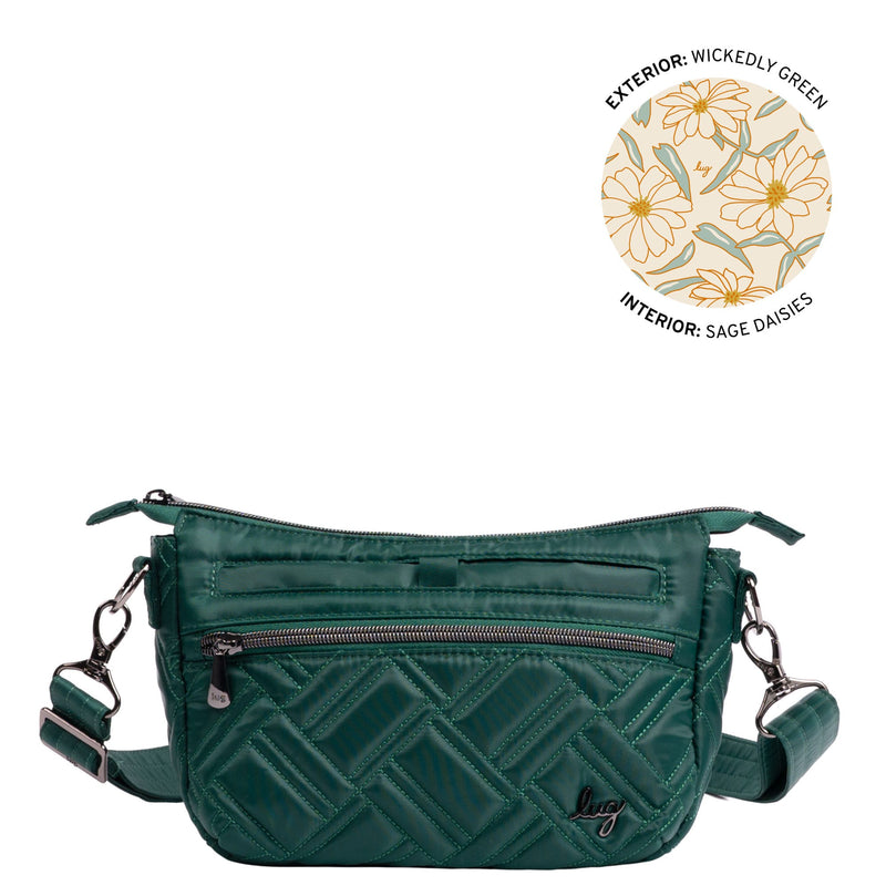 LUG Dash Classic Crossbody in Wickedly Green