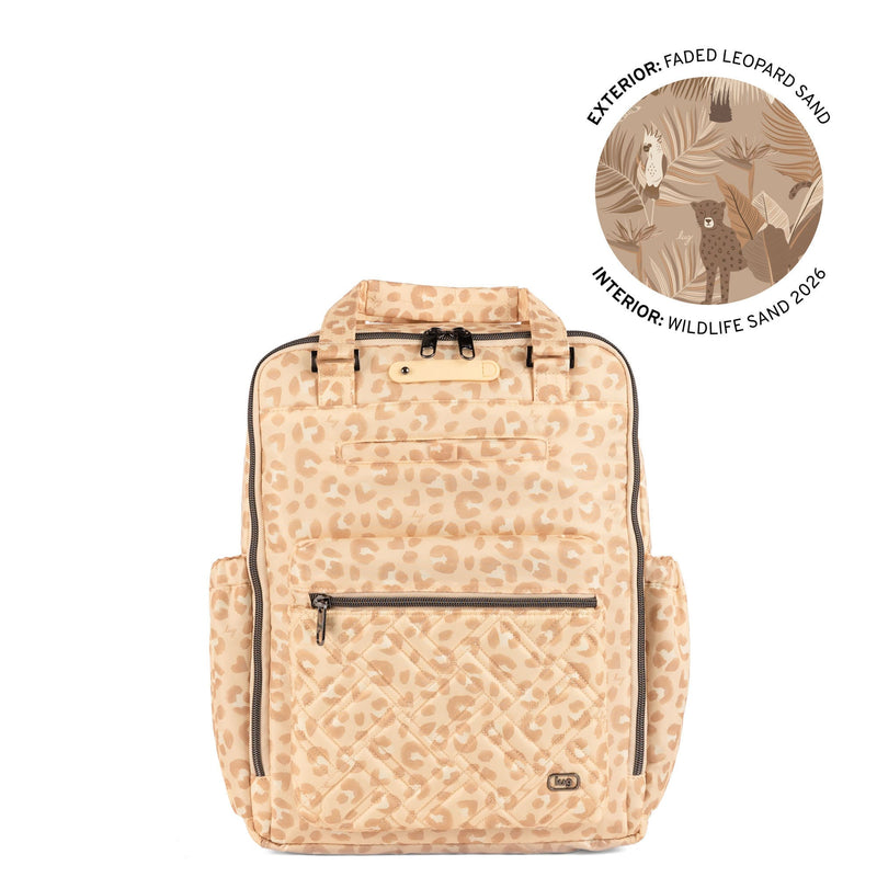 LUG Voyager Backpack in FADED LEOPARD SAND