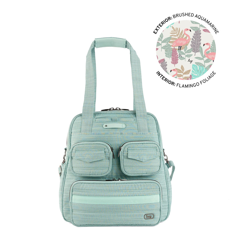 LUG Puddle Jumper LE Convertible Tote Bag in Brushed Aquamarine