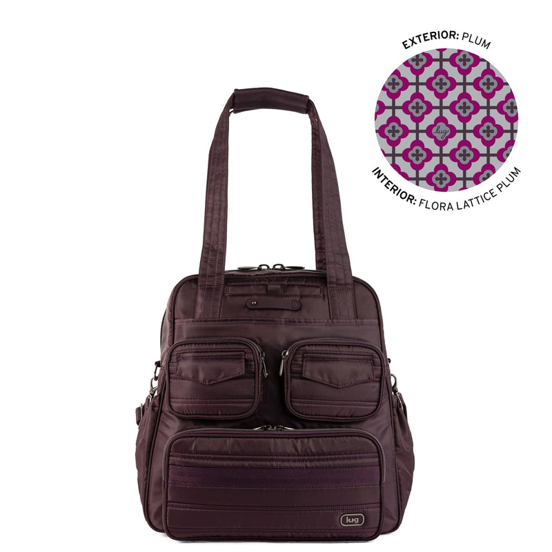 LUG Puddle Jumper LE Convertible Tote Bag in PLUM
