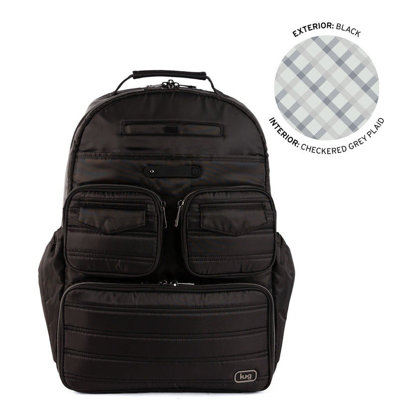LUG Legacy Collection Puddle Jumper Backpack in BLACK 2