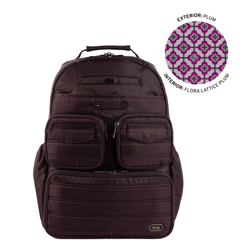 LUG Legacy Collection Puddle Jumper Backpack in PLUM