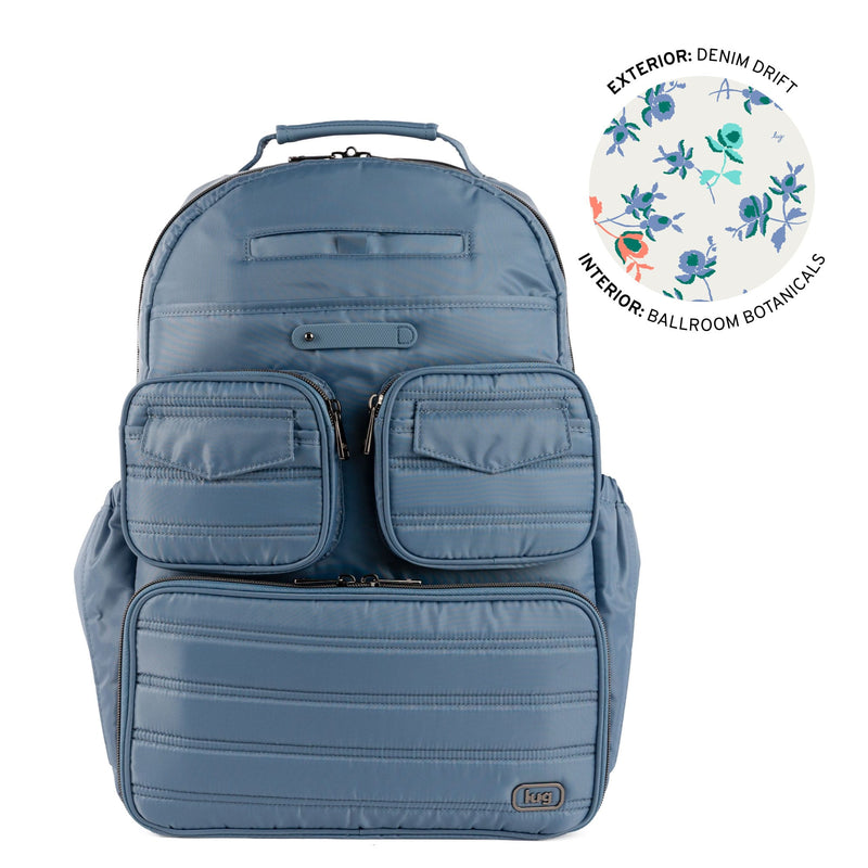 LUG Legacy Collection Puddle Jumper Backpack in DENIM DRIFT