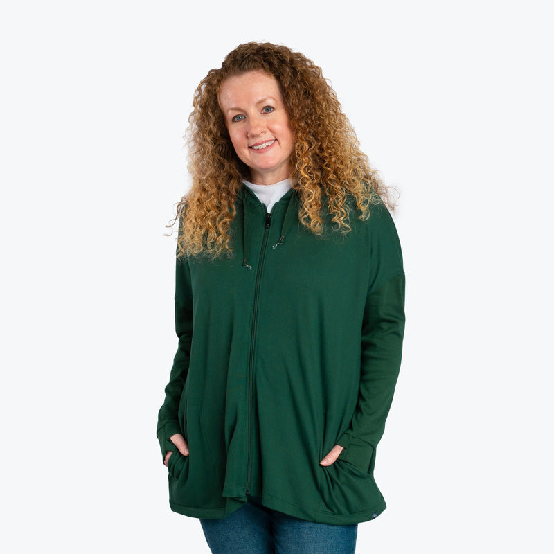 LUG - Bolero Brushed Sweater Knit Zip-Up