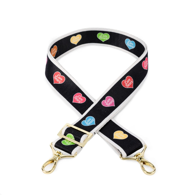 LUG - Care Bears x Lug 1.5" Classic Webbed Strap Luggage & Bags CARE BEARS HEARTS BLACK
