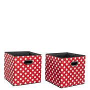 LUG - Cargo 2pc Collapsible Cube Bins Luggage & Bags CRIMSON LARGE DOT
