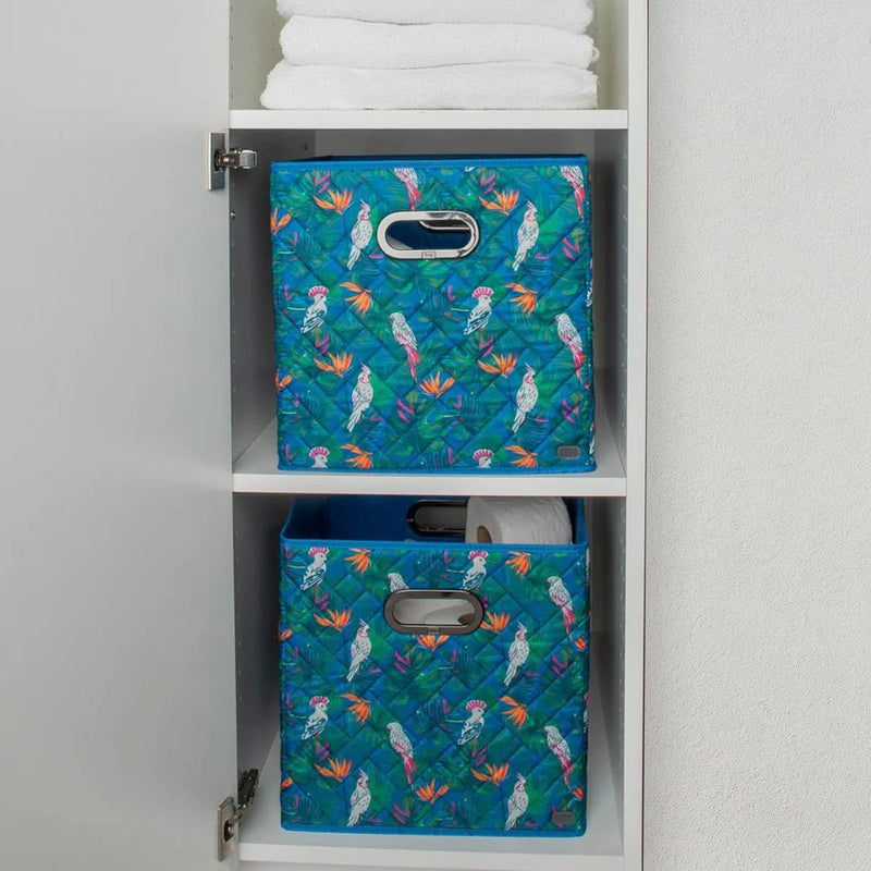 LUG - Cargo 2pc Collapsible Cube Bins Luggage & Bags HEART IKAT MULTI