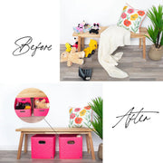 LUG - Cargo 2pc Collapsible Cube Bins Luggage & Bags HEART IKAT MULTI