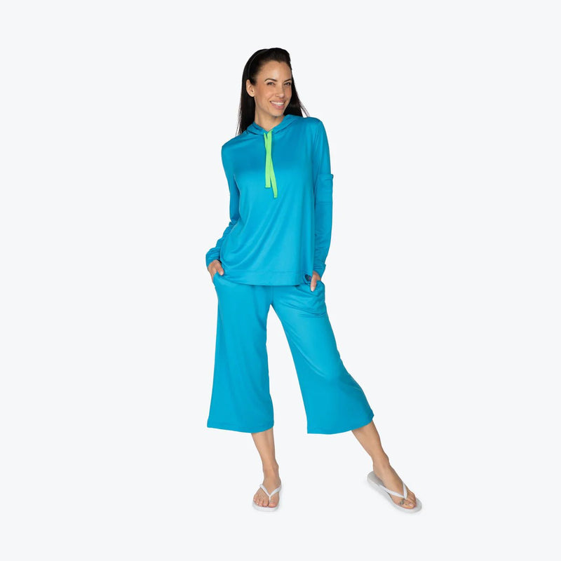 LUG - Coupe Wide Leg Pants Apparel & Accessories Sky M