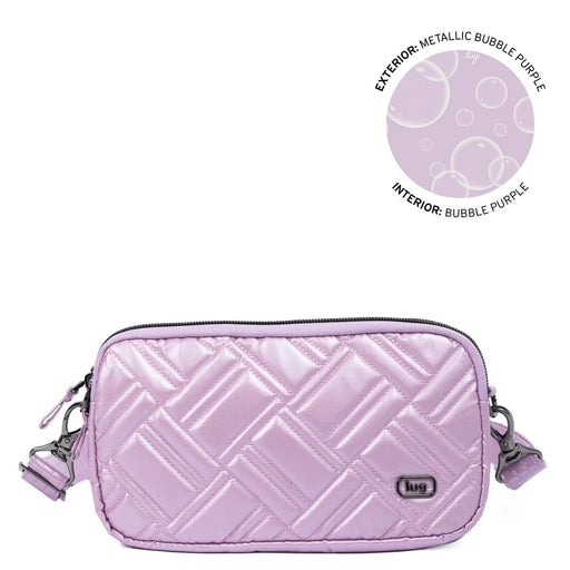 LUG - Coupe XL Plus Convertible Crossbody Bag _ METALLIC BUBBLE PURPLE Luggage & Bags