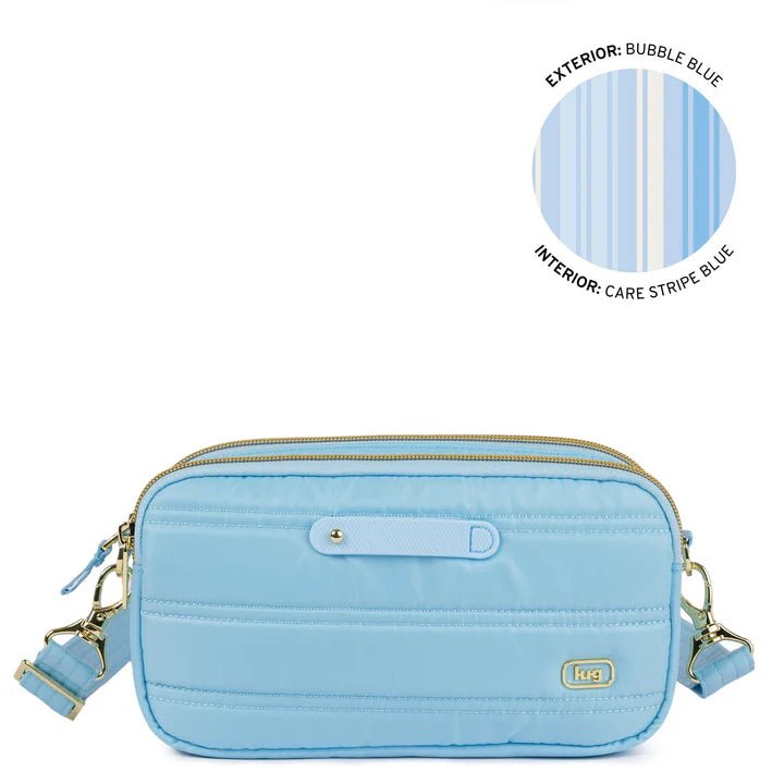 LUG - Coupe XL Plus Convertible Crossbody Bag with Charm Bar Luggage & Bags BUBBLE BLUE