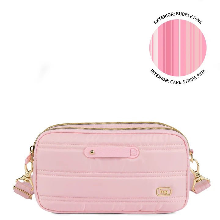 LUG - Coupe XL Plus Convertible Crossbody Bag with Charm Bar Luggage & Bags BUBBLE PINK